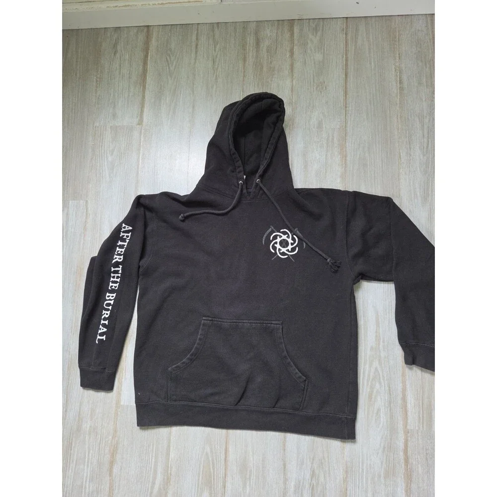 Independent Trading Co After The Burial Black Graphic Pullover Hoodie Mens Sz XL